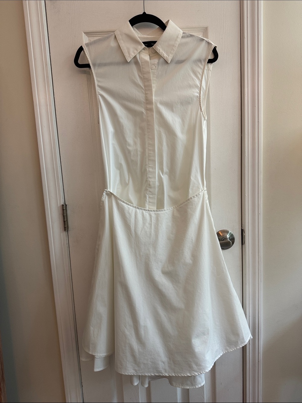 PROENZA SCHOULER Cindy Layered Cotton Poplin Shirt Dress Size 2 - Picture 3 of 10